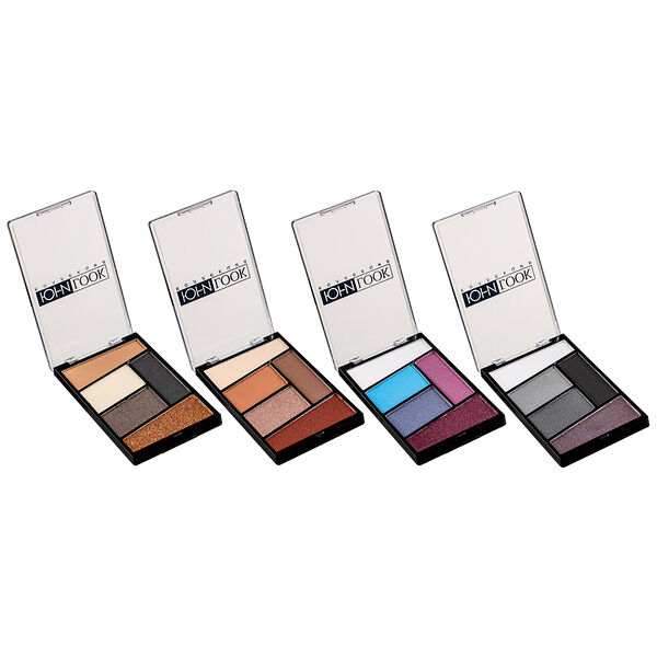 Юниlook тени для век, 5-ти цветные 12г, тв-21, 4 тона в ассортименте