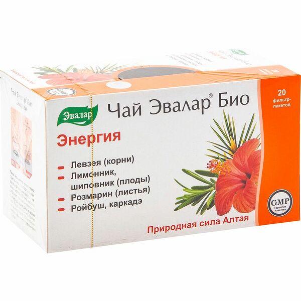 Чай Эвалар Био энергия фильтр-пакеты 20 шт
