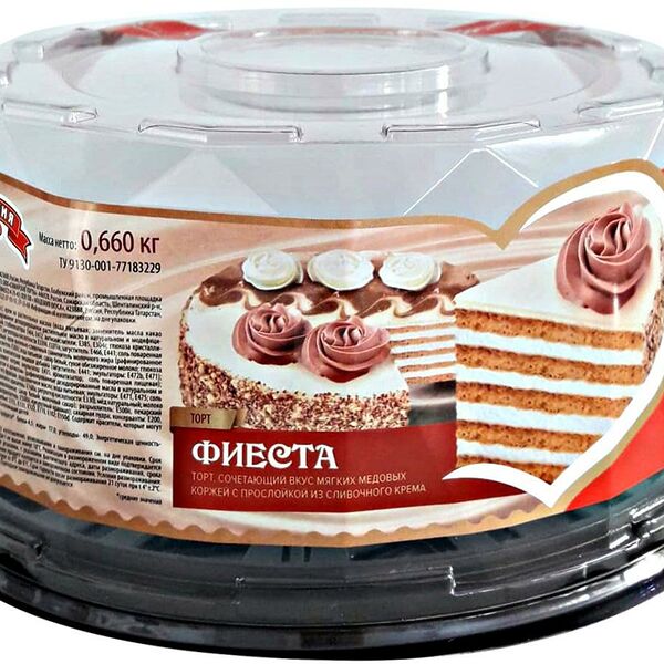 Торт Академия вкуса Фиеста 660 г