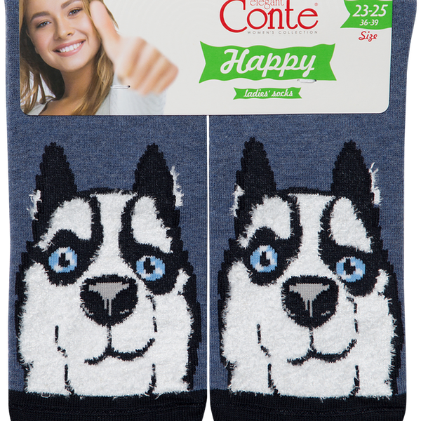 Носки женские CONTE Happy р. 23-25, Арт. 18С-268СП ассортимент