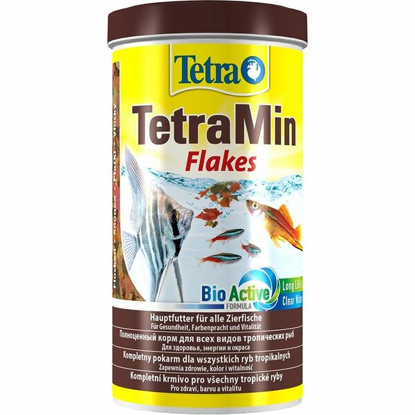 TetraMin XL (крупные хлопья) 1л Основной корм для всех видов аквариумных рыб