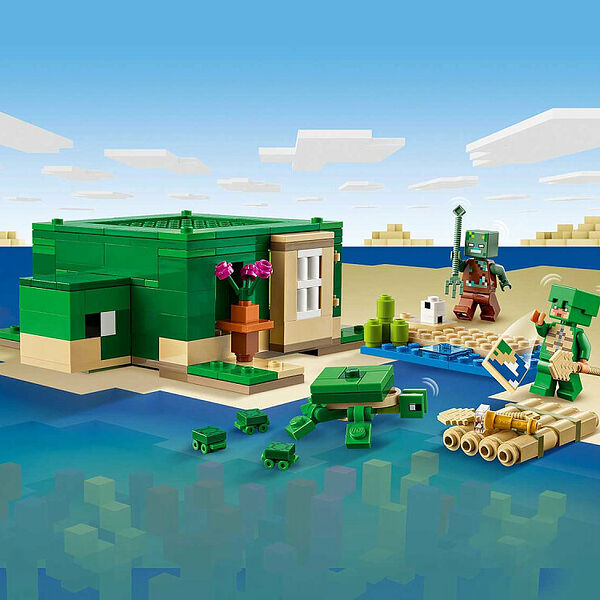 Конструктор Lego Minecraft 21254 Конструктор Домик на Черепашьем пляже