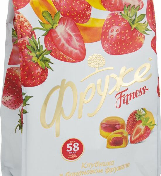 Конфеты желейные Фруже Клубника в банановом фружеле