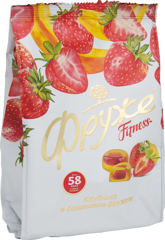 

Конфеты желейные Фруже Клубника в банановом фружеле 190 г