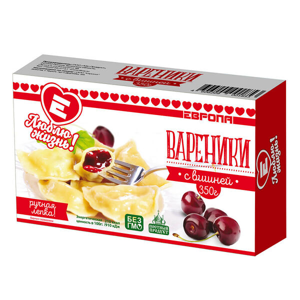 Вареники Люблю Жизнь с вишней 350г