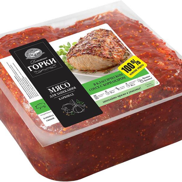 Свинина БЛИЖНИЕ ГОРКИ карбонад в классическом соусе охл вес до 1.8 кг