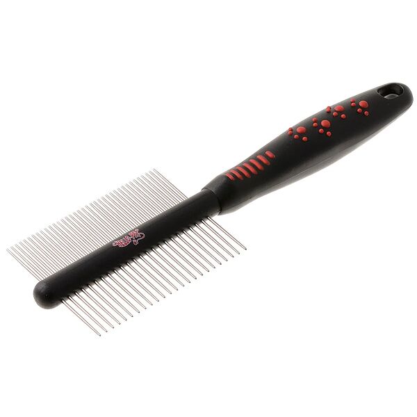 Расческа для собак с лапками двусторонняя