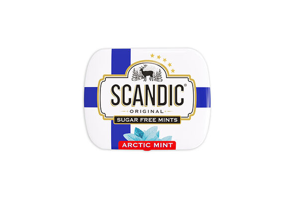 Драже освежающие Scandic Arctic Mint (Арктическая мята) без сахара