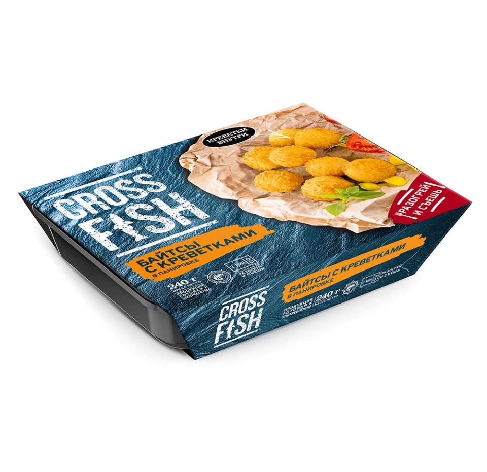

Байтсы Cross Fish с креветками в панировке 240 г