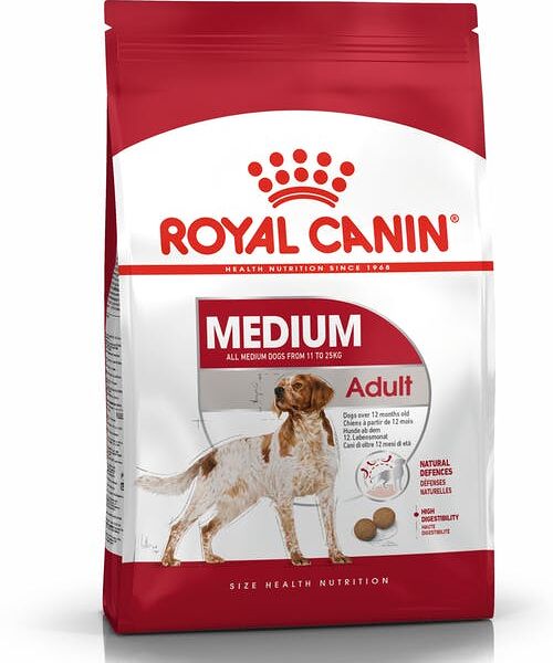 Сухой корм Royal Canin Medium Adult для собак средних пород с 12 месяцев до 7 лет, 15кг
