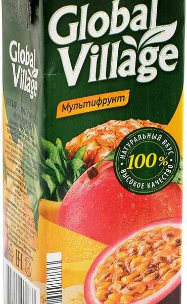 Нектар Global village Мультифрукт из смеси фруктов 0.2л