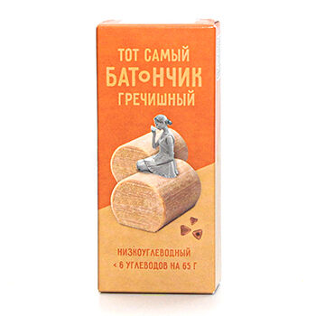 Батончик Sweet candy с гречихой без сахара Raw to go, 45г