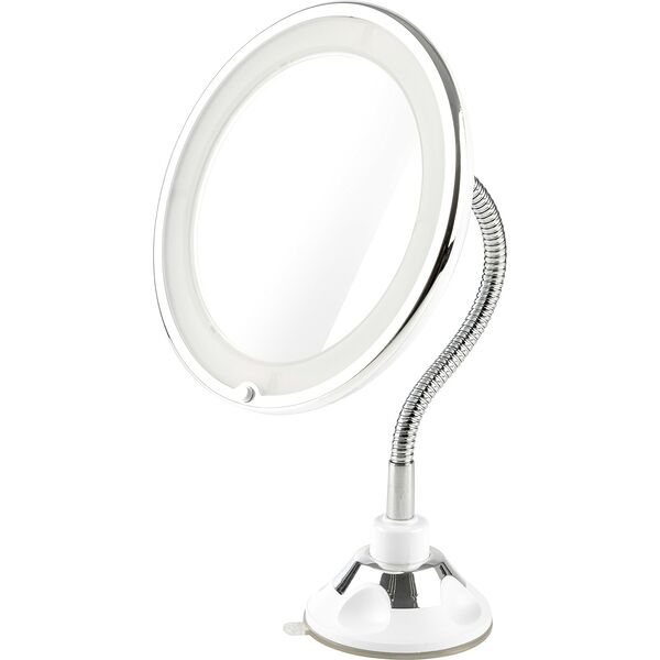 Зеркало косметическое ENERGY EN-757, LED подсветка, 12,5см, на гибкой ножке