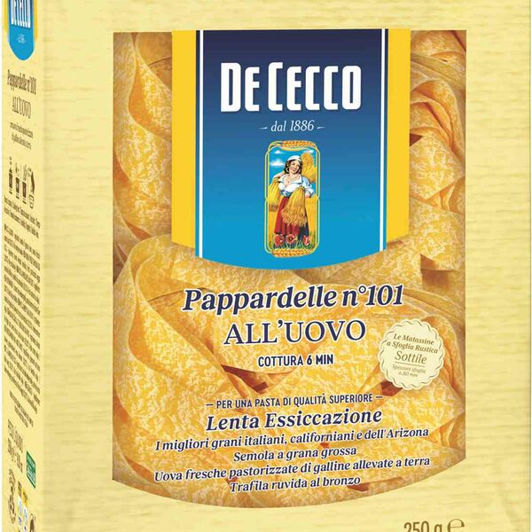 Макаронные изделия Pappardelle All'uovo №101 De Cecco 250 г