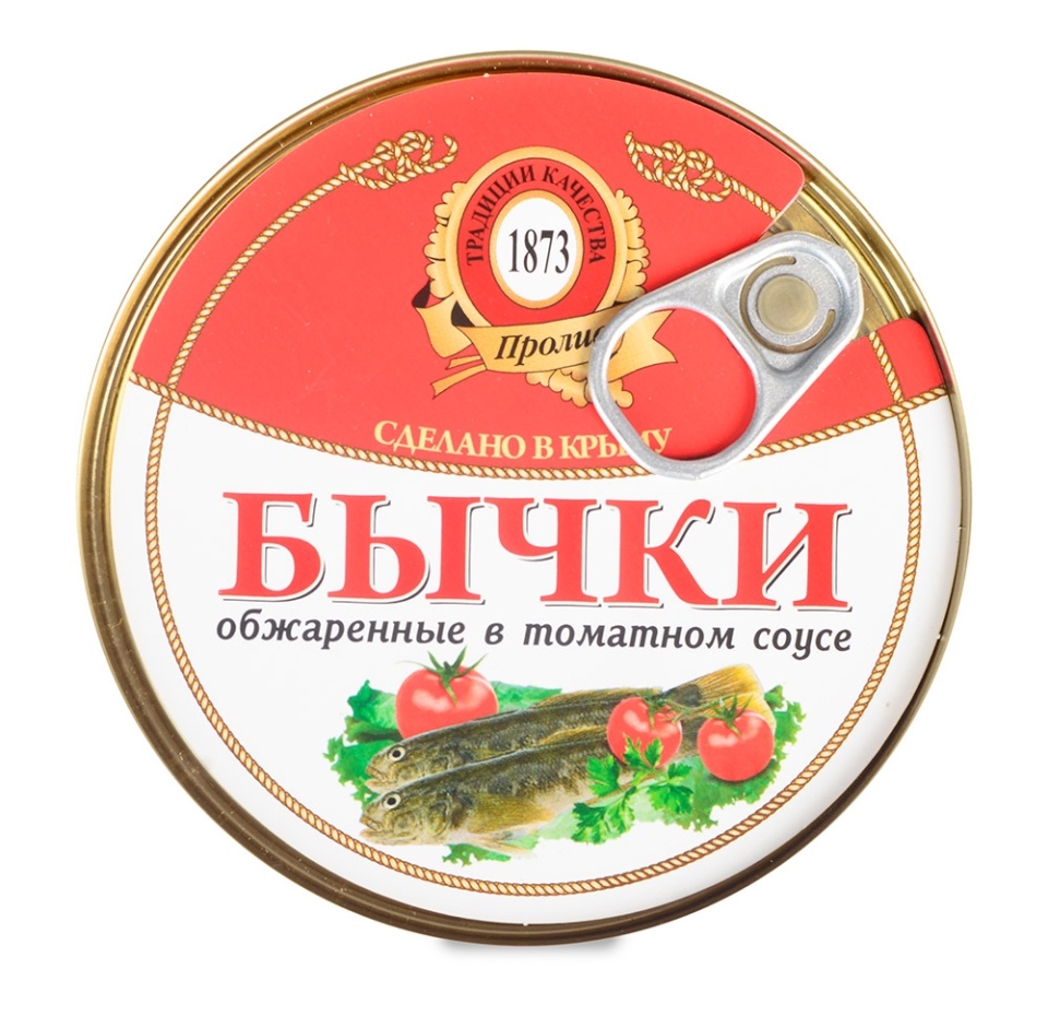 

Бычок обжаренный Пролив в томатном соусе 240 г