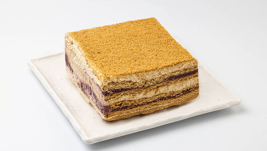 Торт НеМедовик с малиной, веган