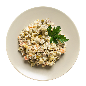 

Салат Оливье с мясом «Уже Готово» 350 г