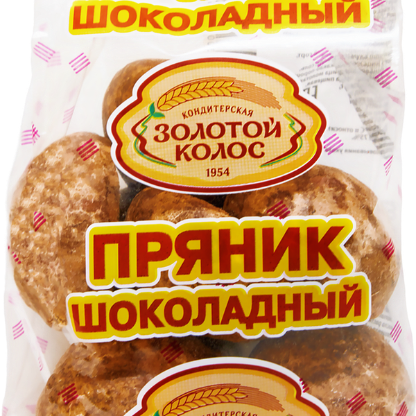Пряники Золотой Колос шоколадные