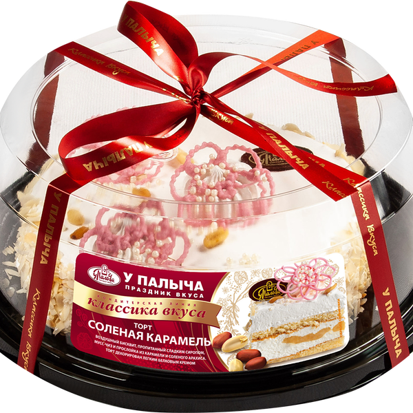 Торт бисквитный У ПАЛЫЧА Соленая карамель