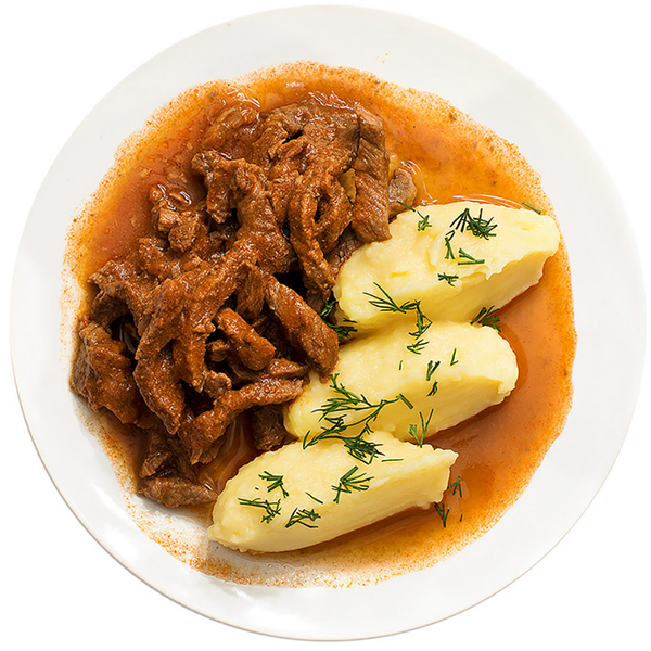 Азу из говядины с картофельным пюре