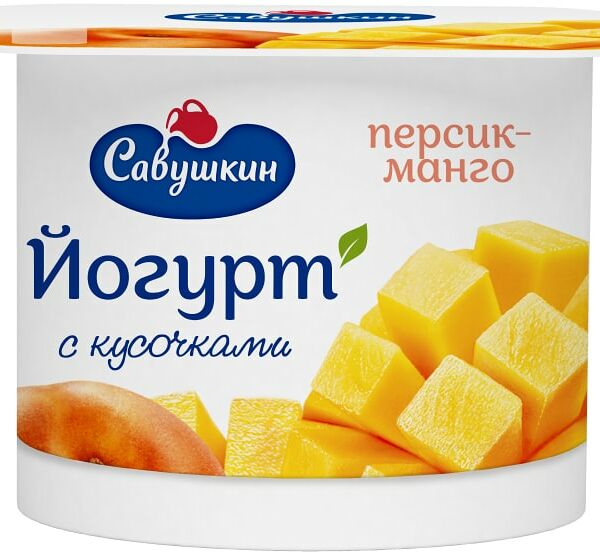 Йогурт Савушкин Персик-манго 2% 120г