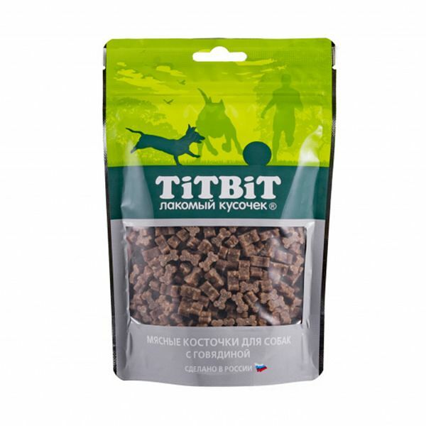 Лакомство для собак Titbit Мясные косточки с говядиной 145 г