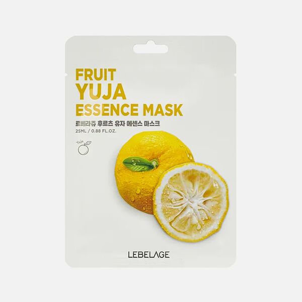 Маска для лица тканевая Lebelage с экстрактом юдзу