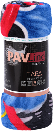 Плед Павлинка 150х200см, айр-софт, в ассортименте