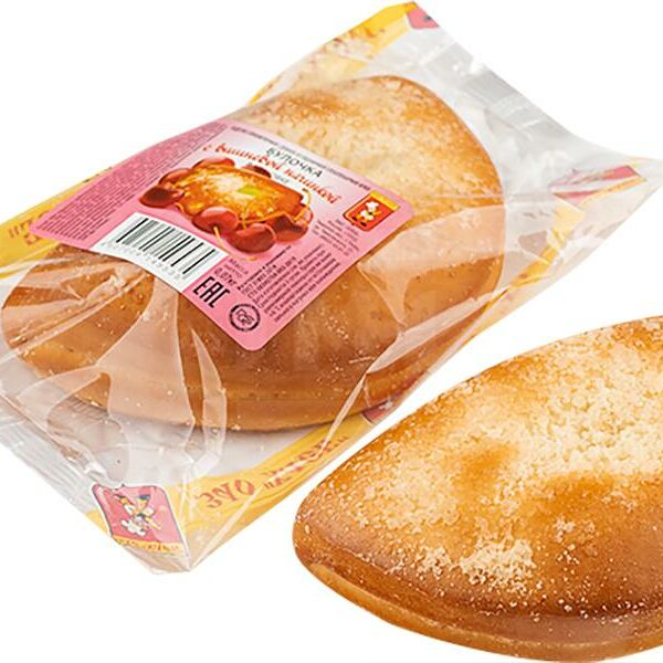 Булочка ЗАО Хлеб с вишневой начинкой 70 г