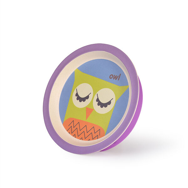 Тарелка на присоске 20 см Совенок