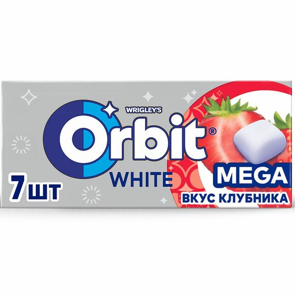 Жевательная резинка Orbit Mega Клубника 16.4 г