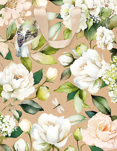 Пакет подарочный Spring Крафт, 23х18х10см, Арт. КМ, в ассортименте