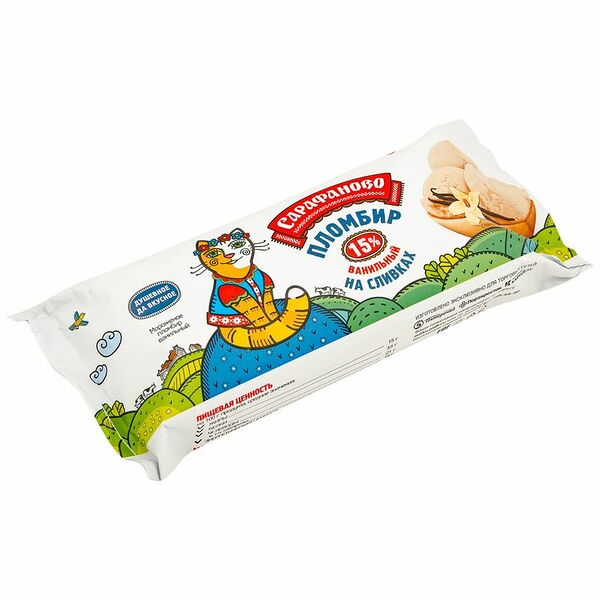Пломбир ванильный 15% Сарафаново