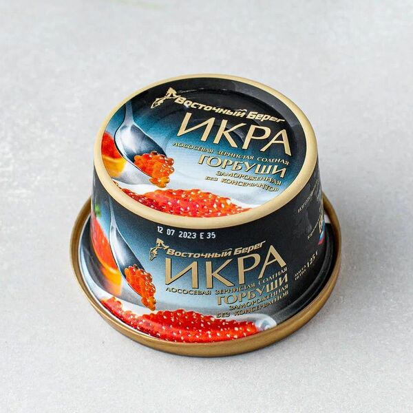 Икра красная горбуши замороженная (Восточный берег), 125гр