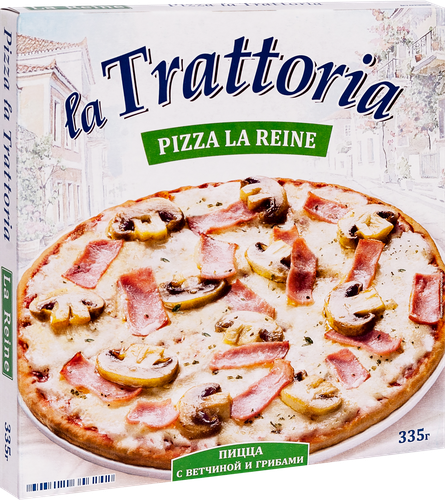 

Пицца La Trattoria с ветчиной и грибами 335 г
