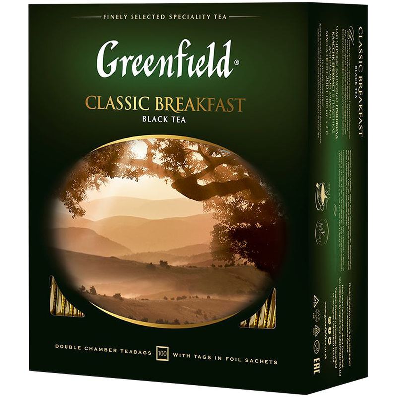 

Чай черный Greenfield Classic Breakfast 100 пакетиков 200 г