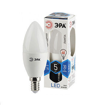 Лампа светодиодная Эра led smd B35-5w-840-E14