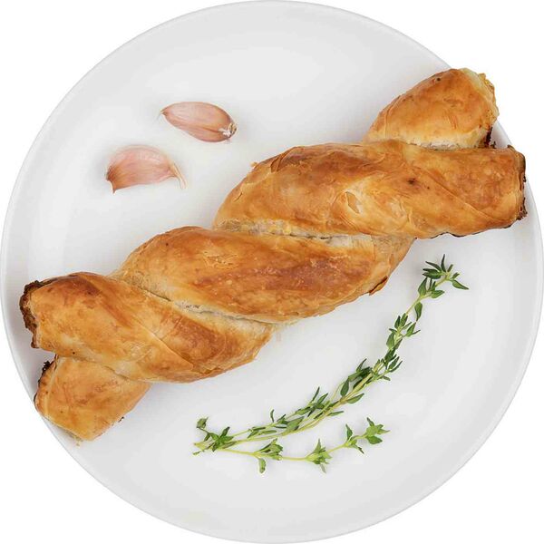 Улитка греческая косичка с курино-картофельной начинкой