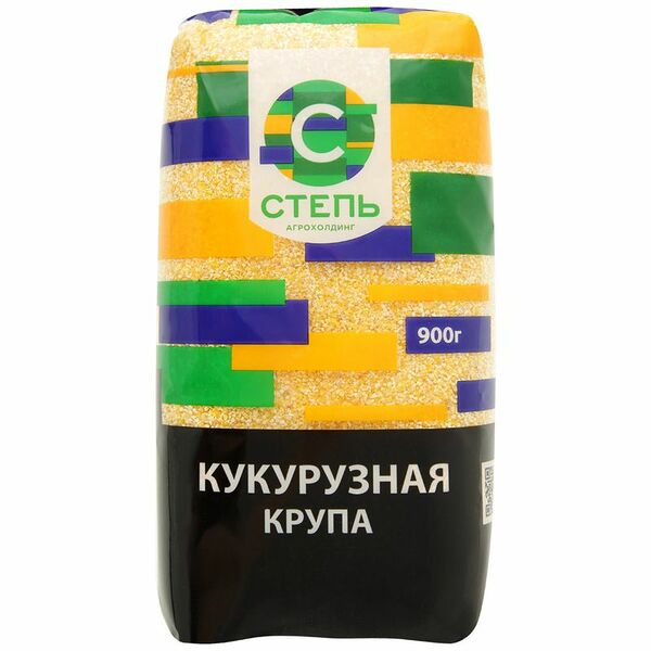 Крупа кукурузная Степь №5 шлифованная, 900г