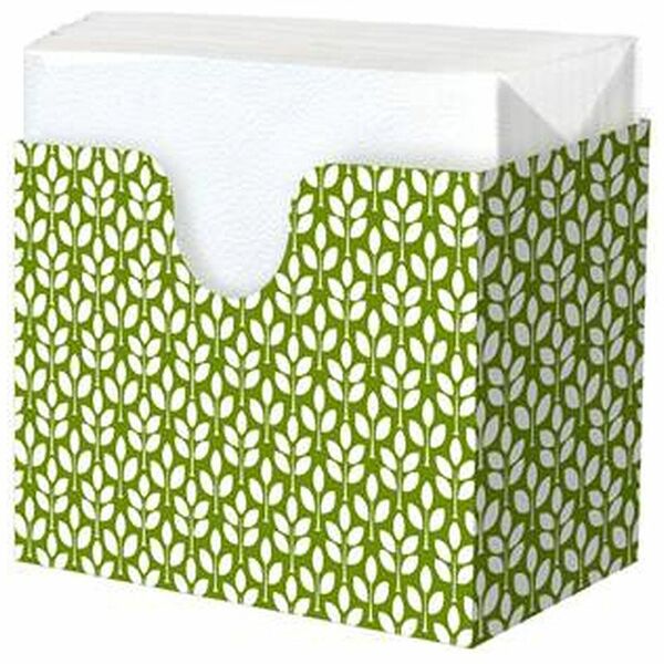 Салфетки Gratias листочки эко бумажные 2 слоя белые 75л