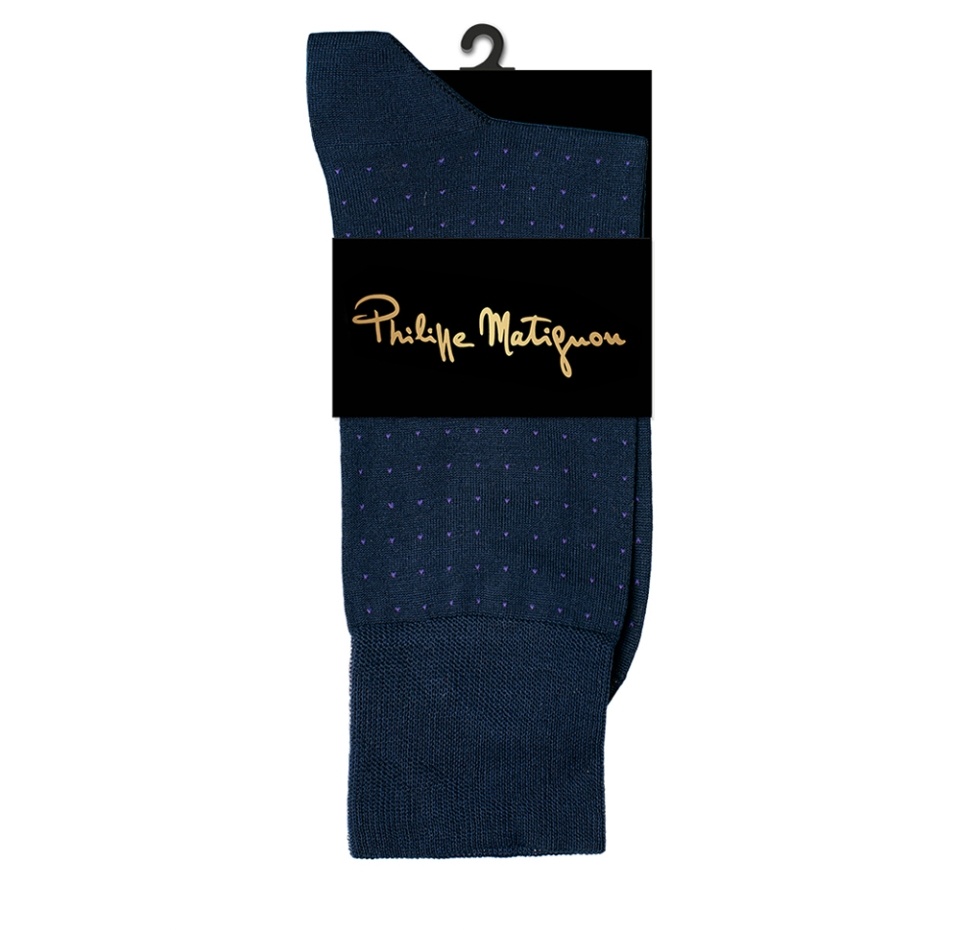 

Носки Philippe Matignon Пунто Синий/Фиолетовый р.42-44, Россия