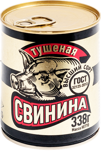 

Свинина тушёная Скопин высший сорт 338 г