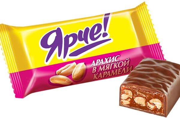 Конфеты KDV Ярче!с арахисом вес 