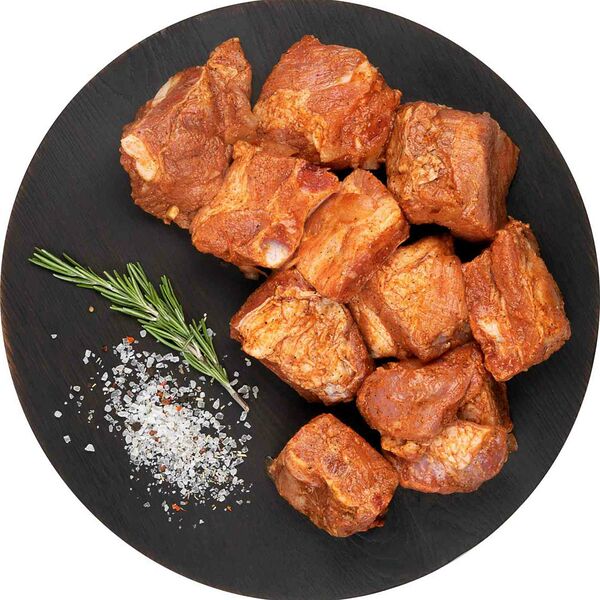 Шашлык из свиной грудинки на кости Глобус