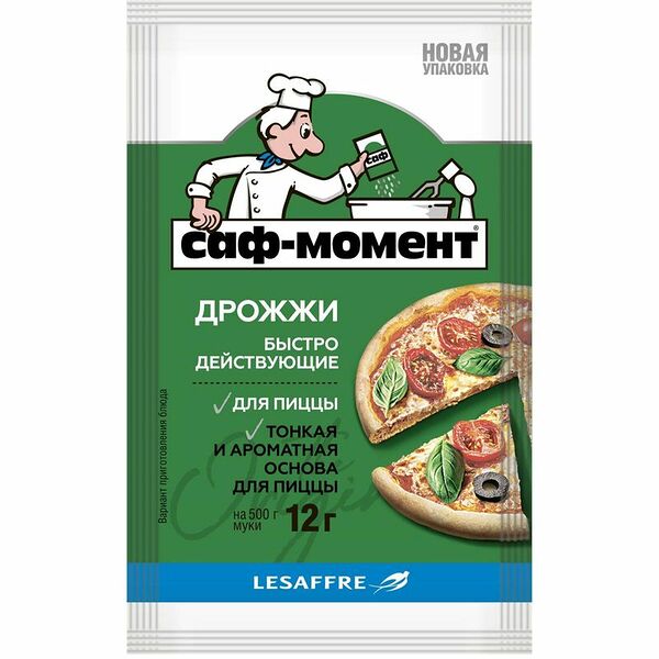 Дрожжи Саф-Момент быстродействующие для пиццы, 12г