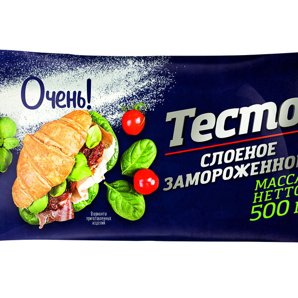 Тесто слоеное замороженное 