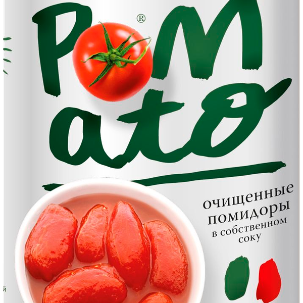 Помидоры Pomato очищенные в собственном соку 400 г