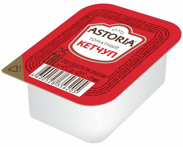 Кетчуп Astoria, порционная упаковка, 25г
