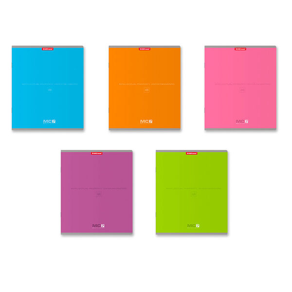 Тетрадь ErichKrause mc-7 общая, 48 листов, клетка, в ассортименте