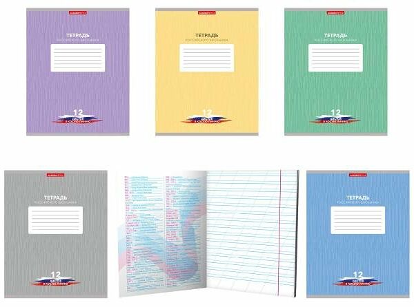 Тетрадь Academy Style в косую линейку А5, 12 л